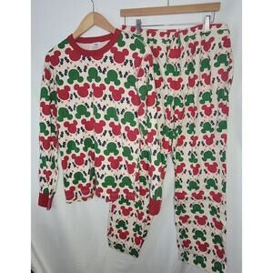 Hanna Andersson Disney- Men's Christmas Mickey Pajama Set- size Medium